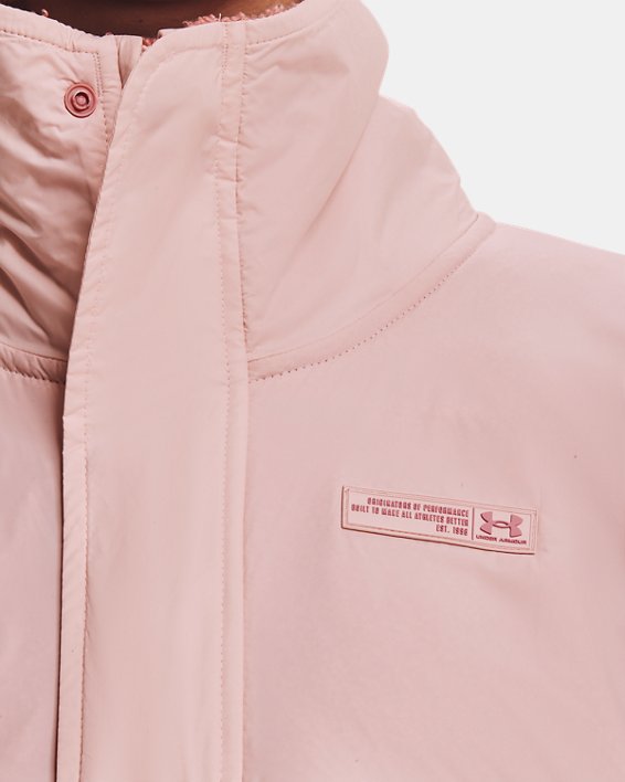 Women's UA Mission Full-Zip Jacket, Pink, pdpMainDesktop image number 3